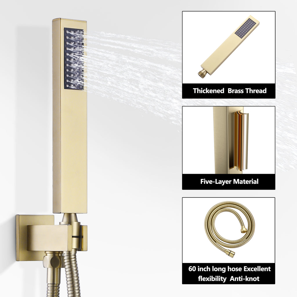 Pressure-Balanced Shower Kit with 10-Inch Rain Head