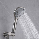Wall-Mounted Shower System with Rain Shower Head and Handheld Shower