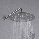 Wall-Mounted Shower System with Rain Shower Head and Handheld Shower