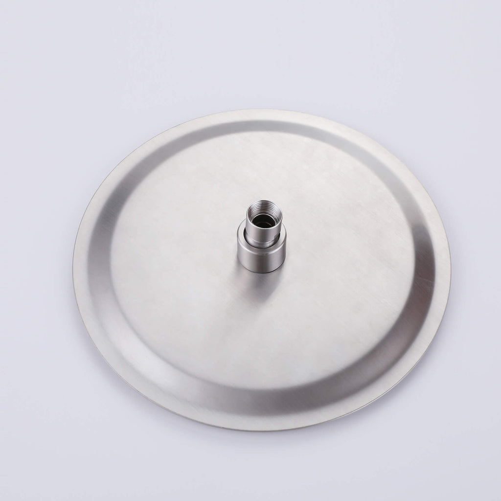 Wall-Mounted Shower System with Rain Shower Head and Handheld Shower