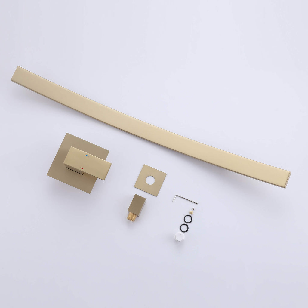 waterfall wall mounted sink faucet accessorie list