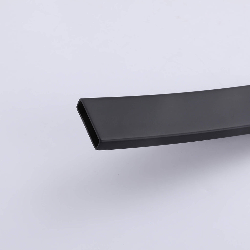 Curved Waterfall Spout Faucet with Wall Controls