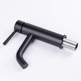 Compact Vanity Mixer with Single Lever and Arc Spout