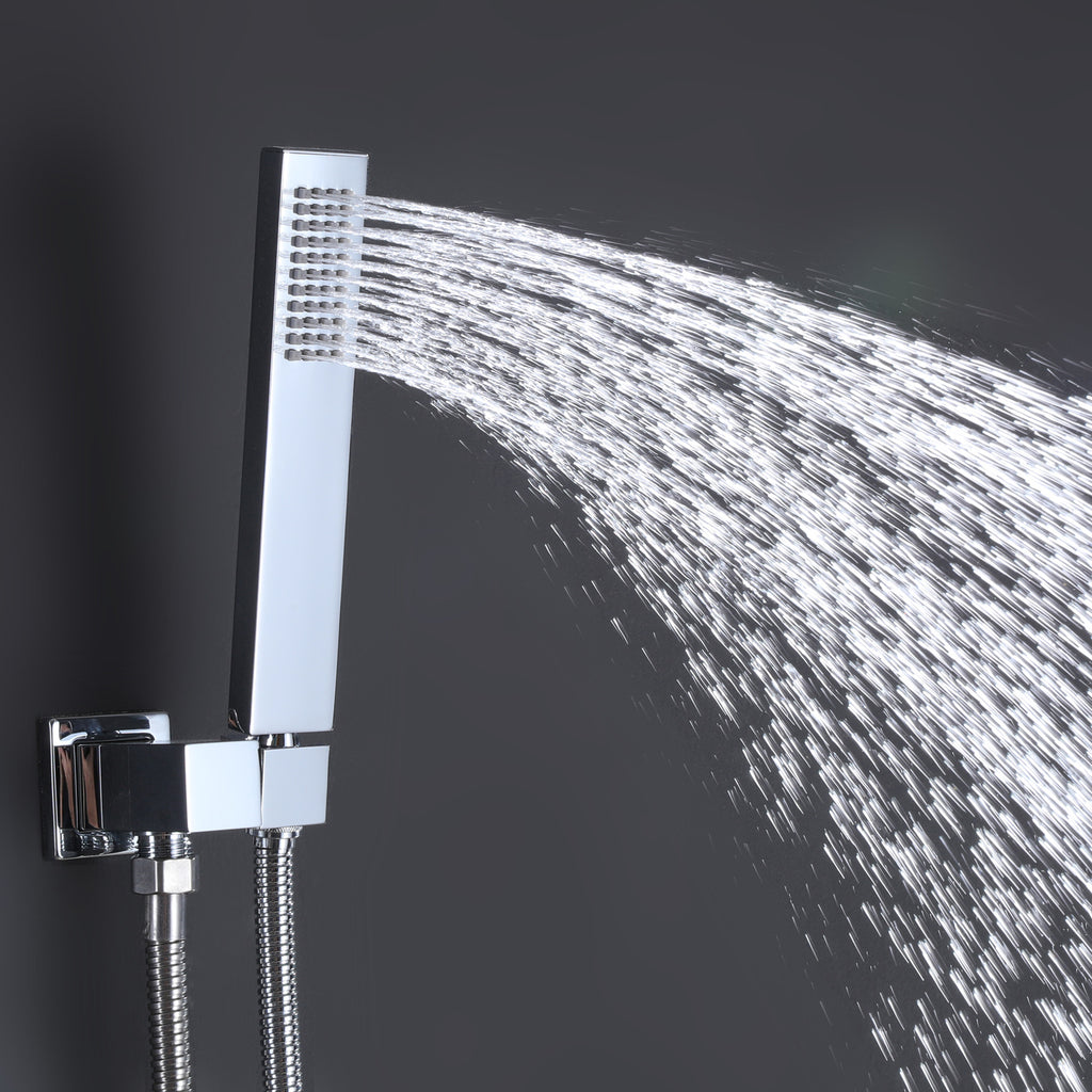 Ceiling-Mounted Thermostatic Shower with 6 Body Sprays