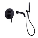 Wall Mount Tub Filler with Handheld Shower RB0858
