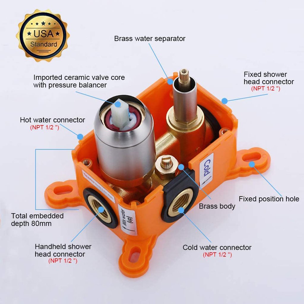 Rough-in Valve with Embedded Box