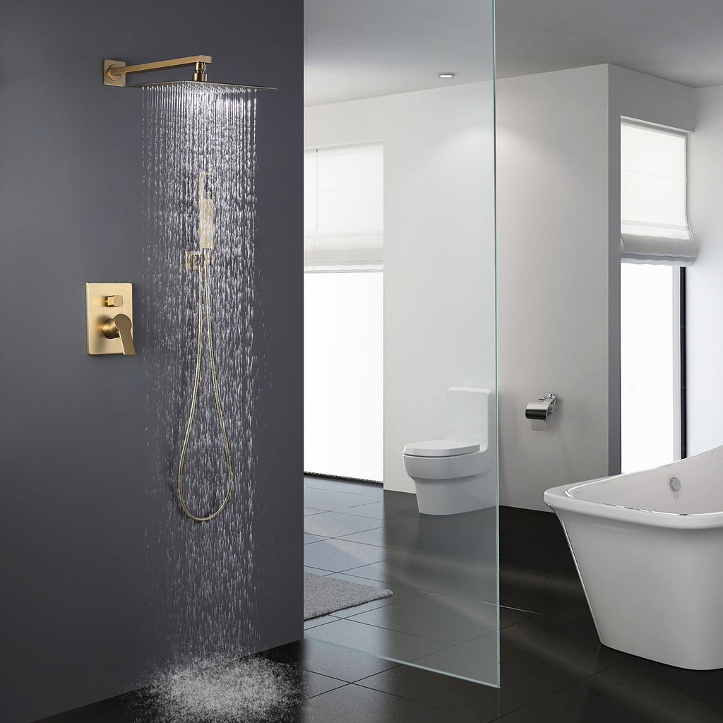Brushed Gold Shower Faucet Set