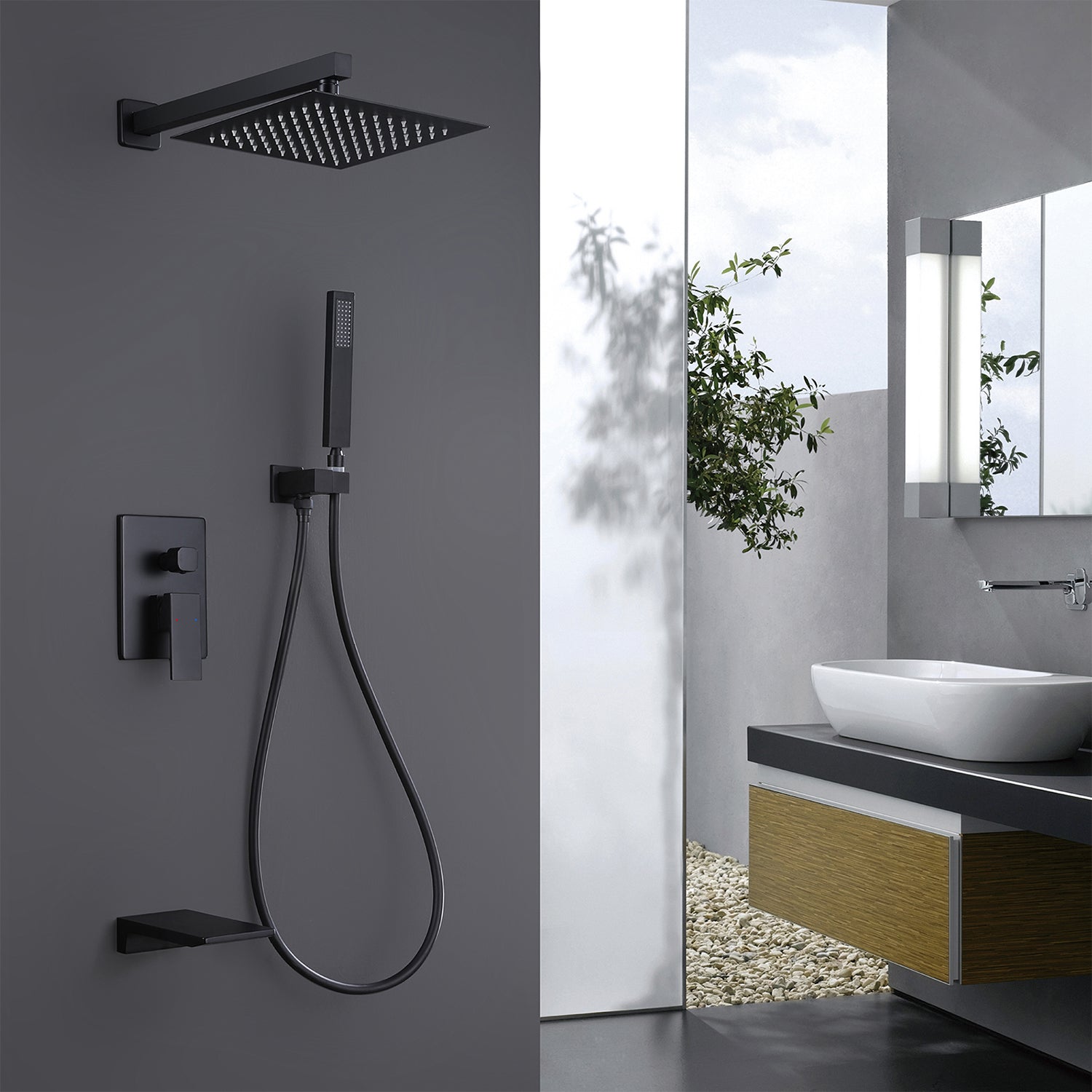 Shower System with Tub Spout