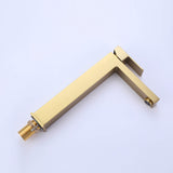 Tall Vessel Faucet with Flat Lever and Square Base