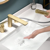 Single Handle Deck Mount Tub Faucet with Handshower RB1028