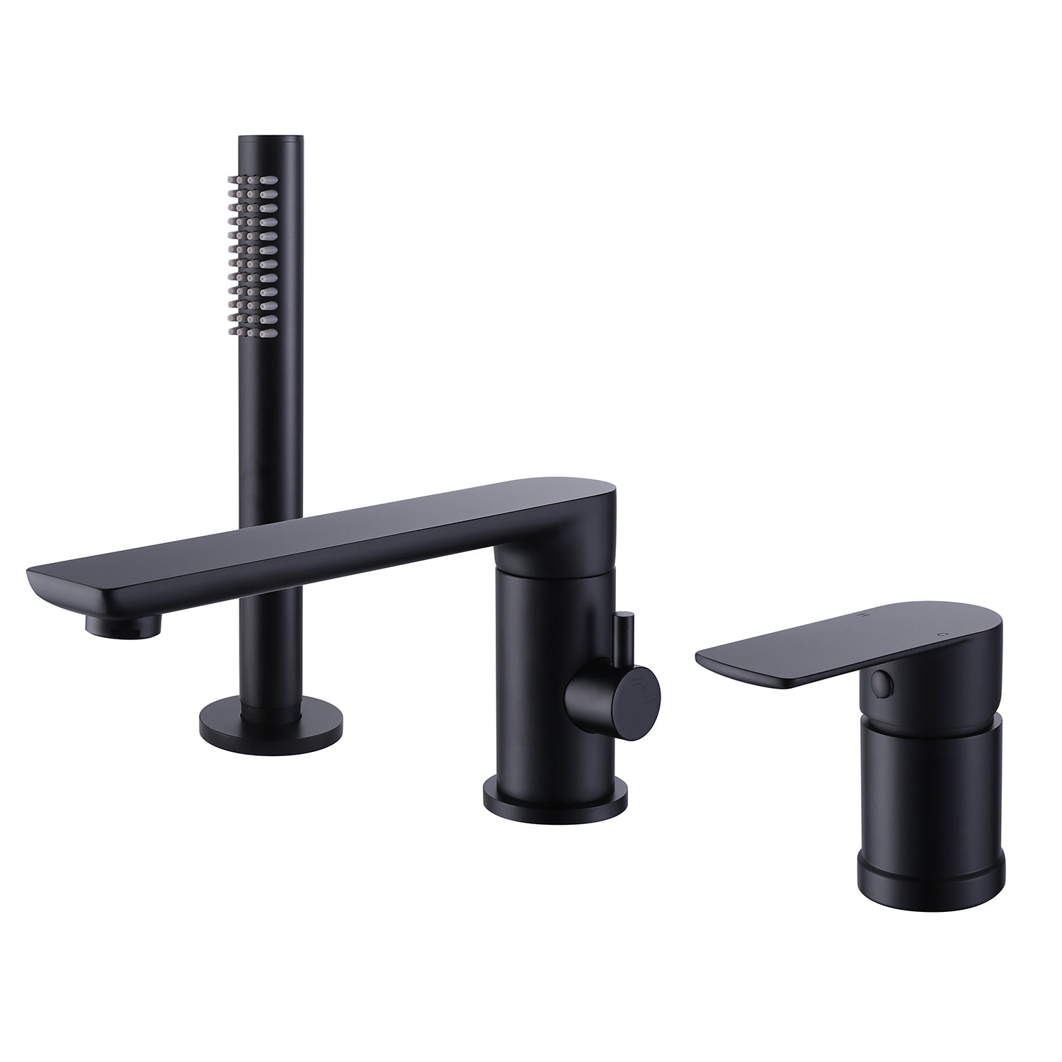 Bathtub Faucet with Rotatable Spout and Handheld Shower Attachment