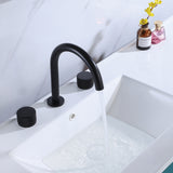 Widespread Bathroom Faucet Two Handle Basin Sink Mixer Tap RB1066