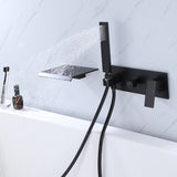 Wall Mount Tub Filler with Handheld Sprayer and Waterfall Spout RB1069