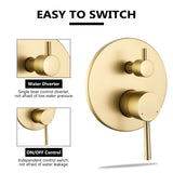 gold shower faucet control panel