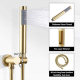 brass hand shower brushed gold
