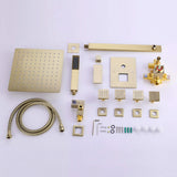Shower System with Handheld Showerhead and 4-Jet Body Spray