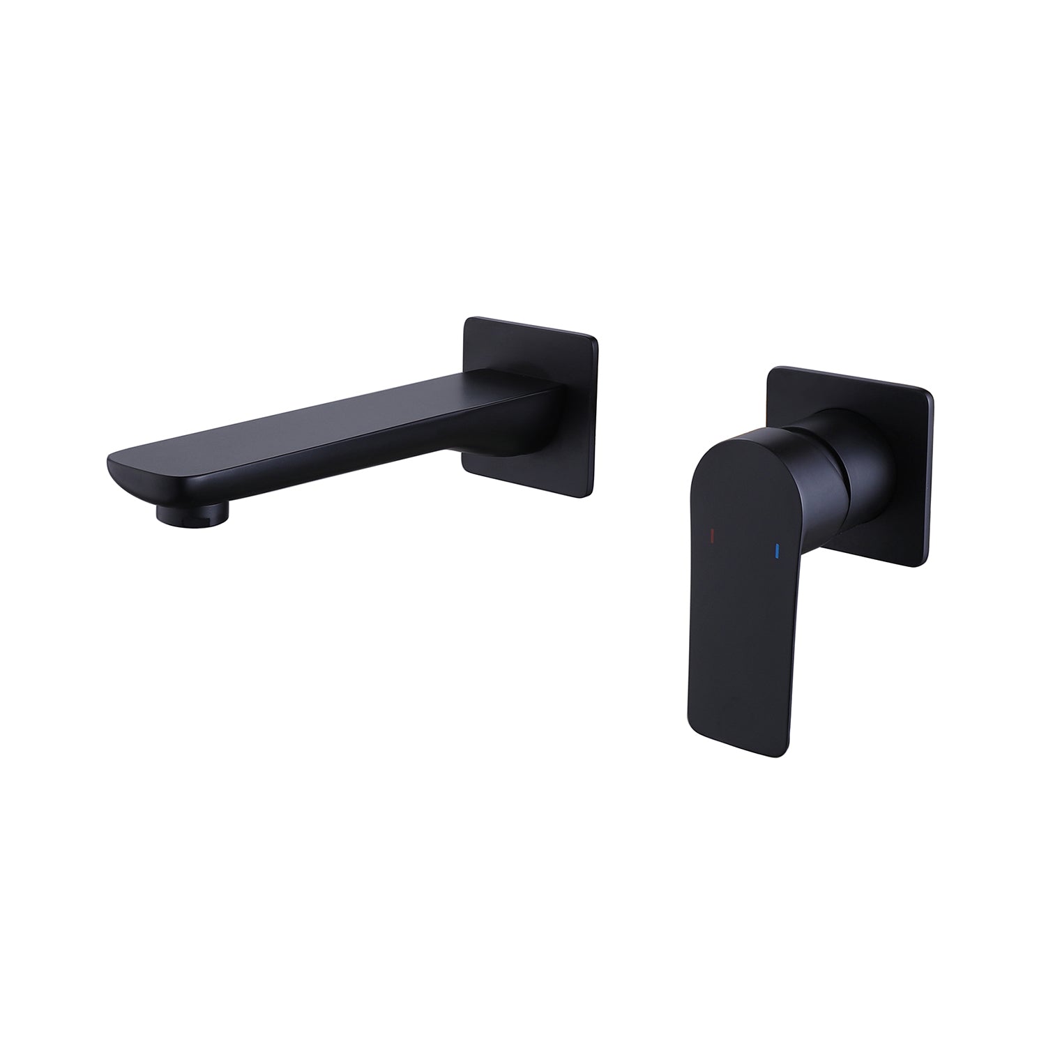 Wall-Mounted Mixer Tap with Flat Lever Handle