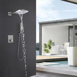 Wall Mount Concealed Thermostatic Waterfall & Rainfall Shower System RB1103