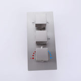 High-End Thermostatic Shower System with LED Waterfall Rainfall Shower Head