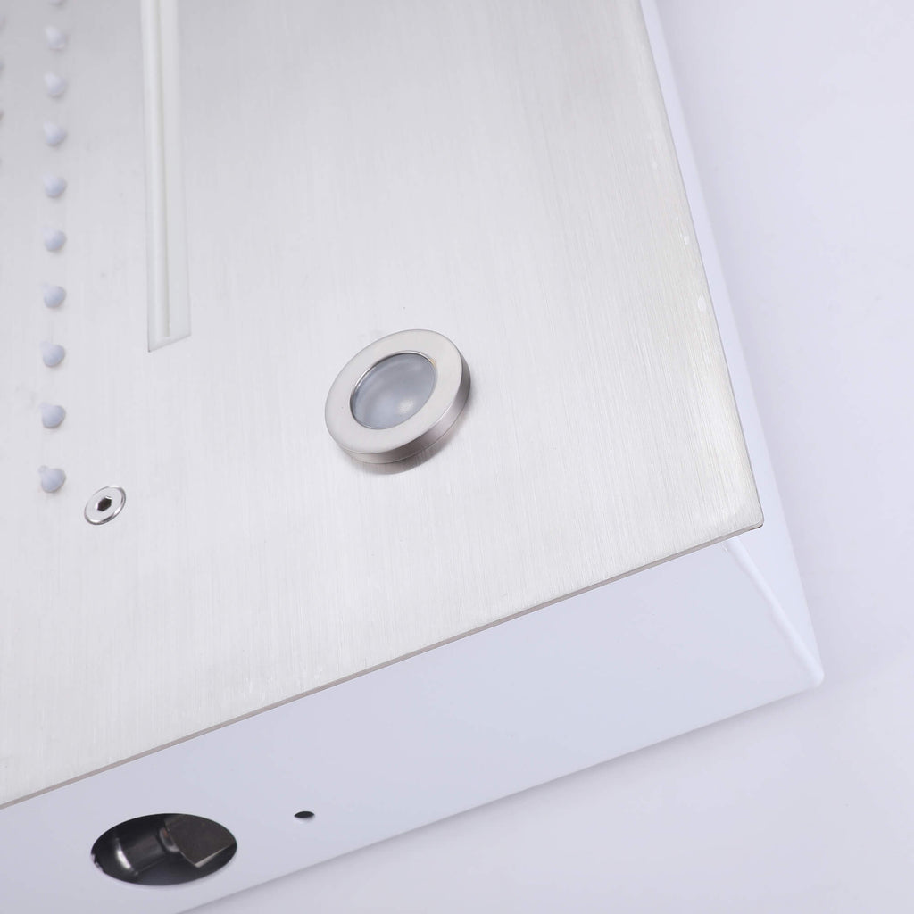 High-End Thermostatic Shower System with LED Waterfall Rainfall Shower Head