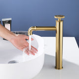 Vessel Sink Tap with High Spout and Mixer Lever