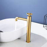 Vessel Sink Tap with High Spout and Mixer Lever