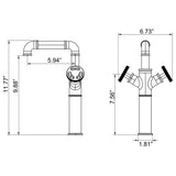 Industrial Style Valve Knob Sink Tap