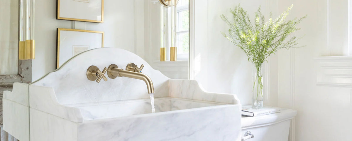 Cross Handle Bathroom Faucet