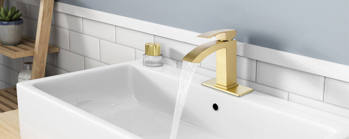 Bathroom Sink Faucet in Brushed Gold