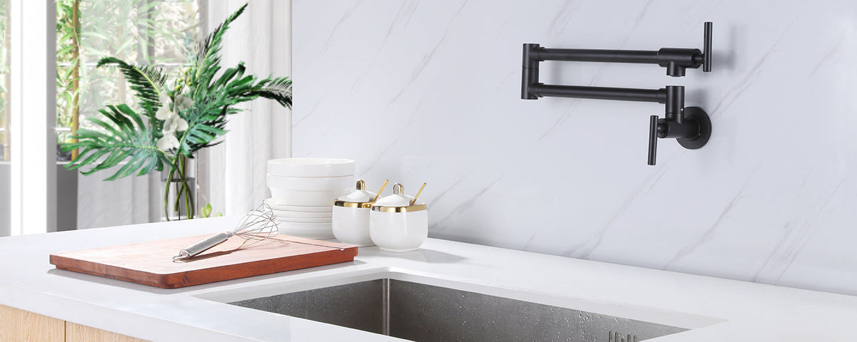 Pot Filler Faucet Matte Black