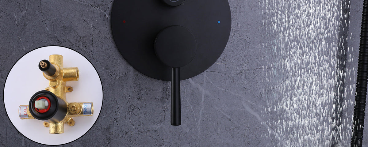 shower system with pressure balance valve