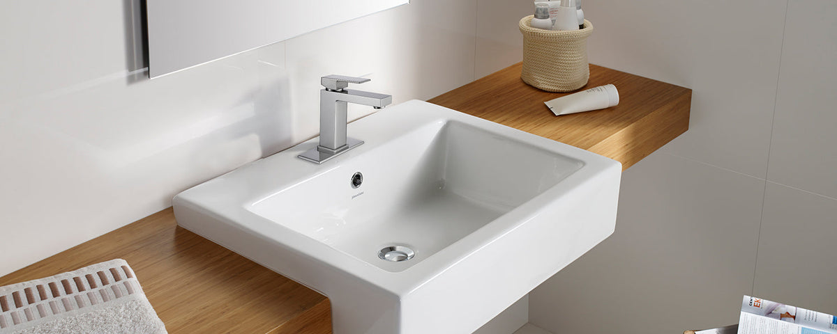 Brushed Nickel 1 Hole Bathroom Faucet