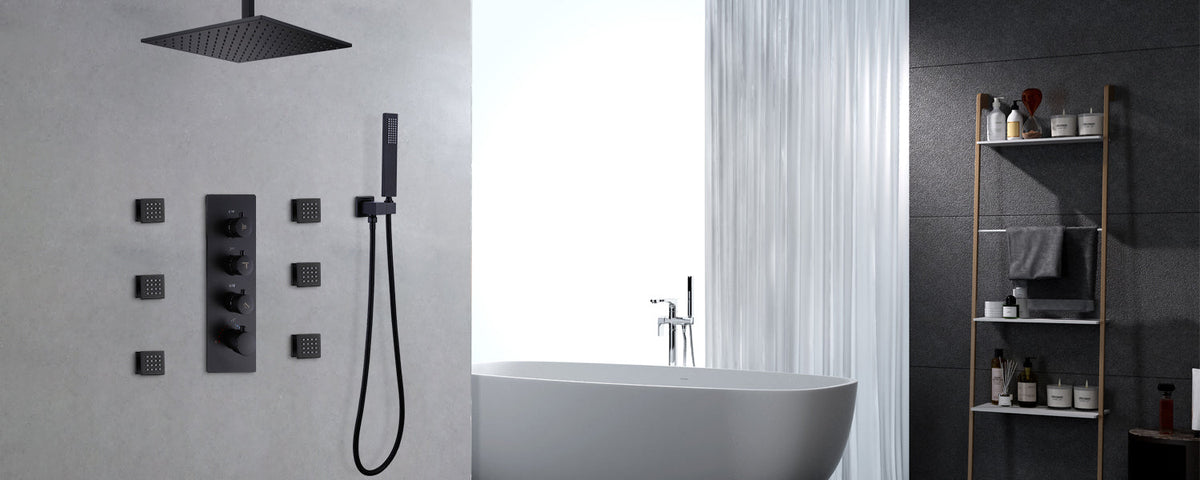 Luxury Thermostatic Ceiling Mount Shower System
