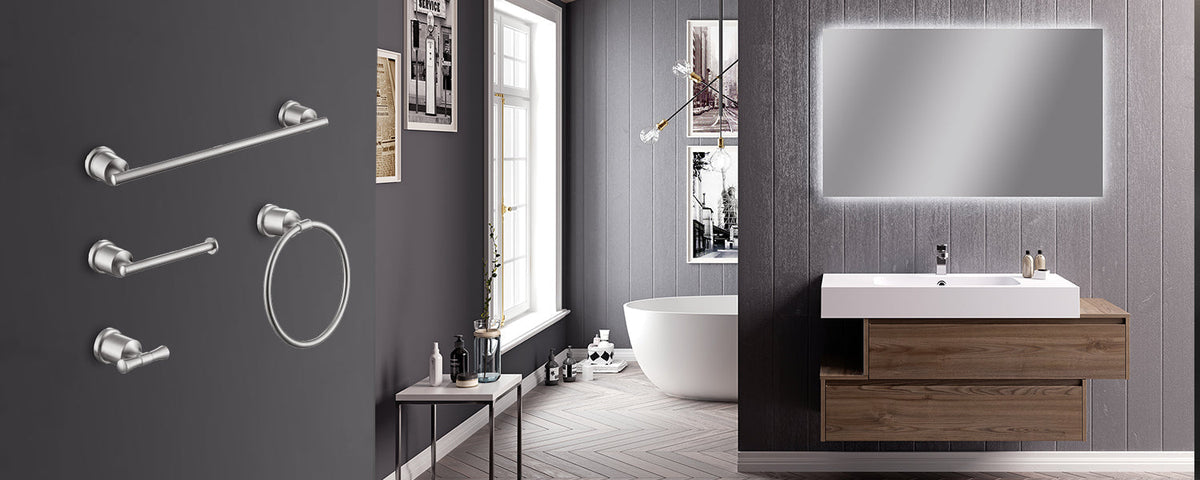 Bathroom Hardware 4-Piece Set.