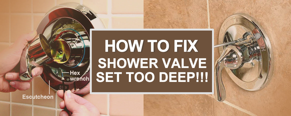 Shower valve installed too deep solution