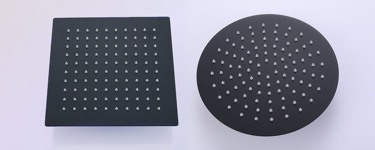 Stainless Steel Black Shower Head