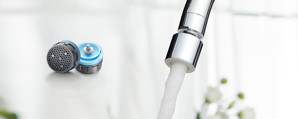 What is the benefit of using a faucet aerator?