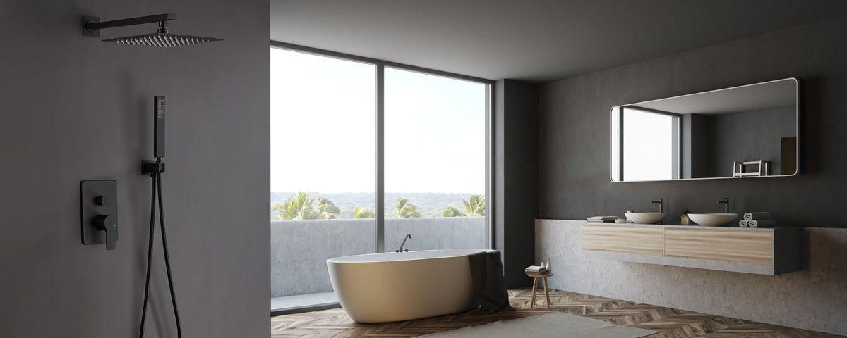 Matte Black Shower System
