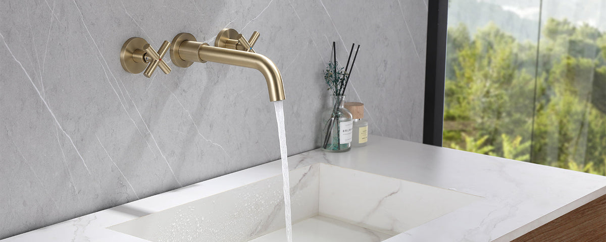 wall mount bathroom faucet
