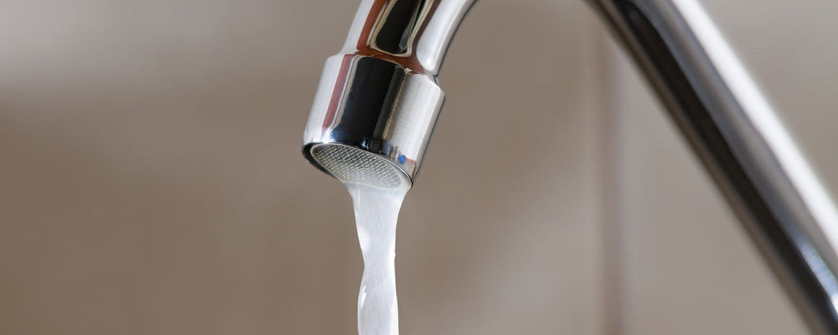 running water faucet