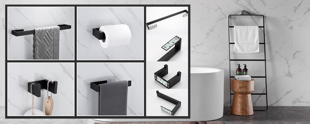4-Piece Bathroom Hardware Set