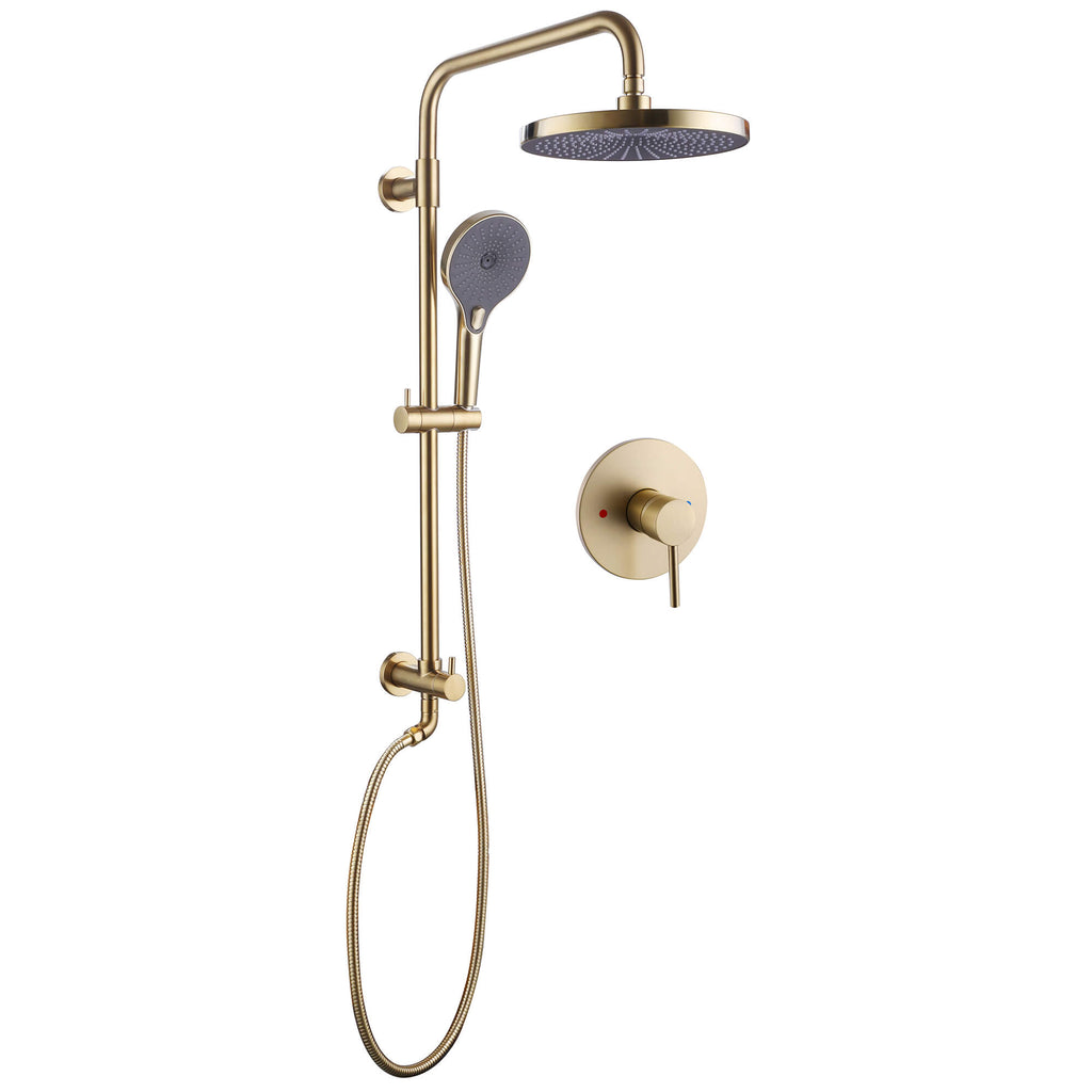 Shower System Wall Mounted Brass Shower System Sets