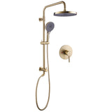 Shower System with Shower Head Hand Shower Slide Bar and Hose