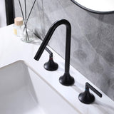 Deck Mount Modern Widespread Bathroom Faucet with 2-Handle