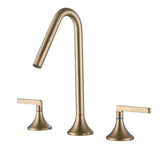 Deck Mount Modern Widespread Bathroom Faucet with 2-Handle