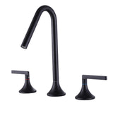 Deck Mount Modern Widespread Bathroom Faucet with 2-Handle