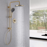 Shower System with Shower Head Hand Shower Slide Bar and Hose JK0113