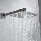 3-Function Rainfall Shower System with Wall Shower & Handheld
