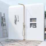 Freestanding Outdoor Shower Round Column with Hose & Hand Shower JK0090