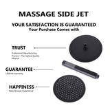 Product features: massage side jet, high quality, and lifetime warranty.